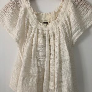 Free people off the shoulder knit top